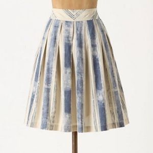 **SOLD** Anthropologie Maeve Pitter Patter Striped Skirt 0